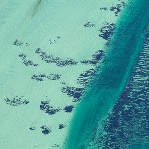 Shark bay, Western Australia, seen from above (detail). Fine art print by photographer Martine Perret.